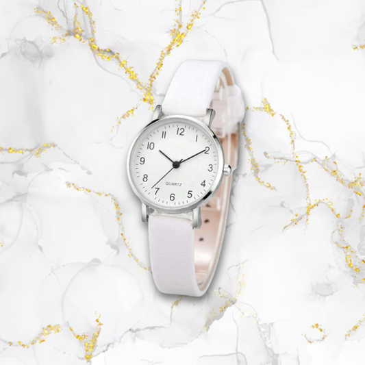 Coffret montre femme automatique bracelet fin | Argentée & bracelet double coeurs Argentée Tempor'Elle