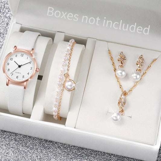 Coffret montre femme automatique bracelet fin | Or rose & bracelet pendant Rose Gold F No Box Tempor'Elle