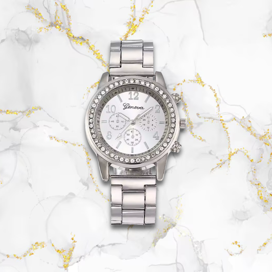 Montre automatique femme acier fine élégante | Argentée Argentée Tempor'Elle