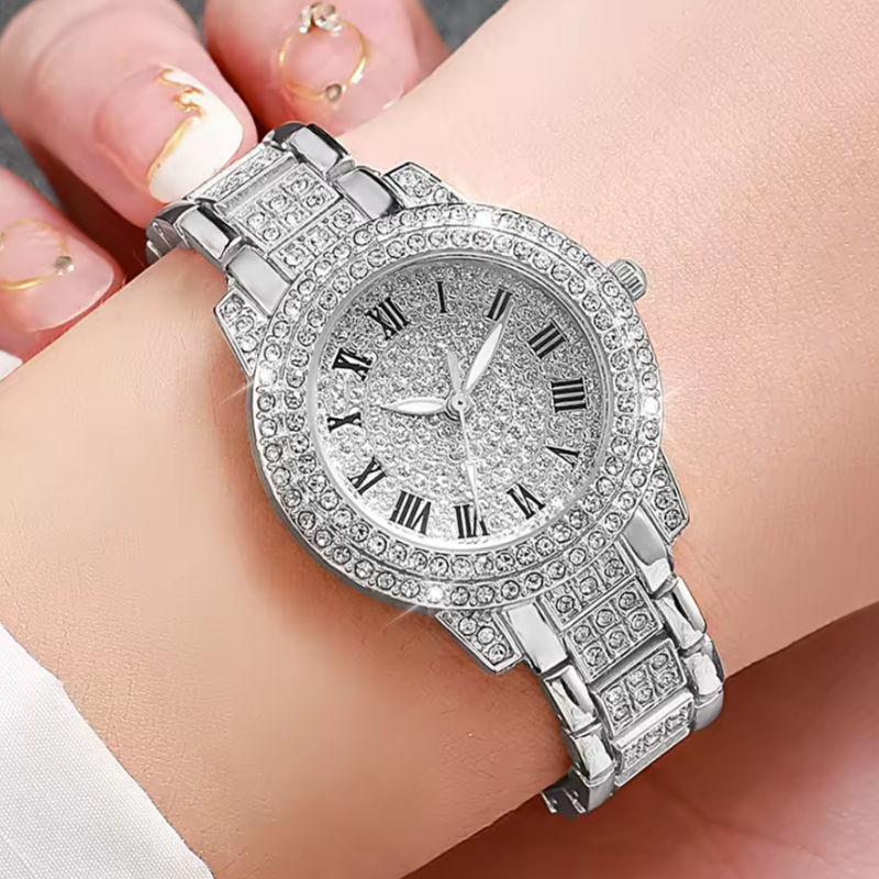 Montre automatique femme élégante romanesque | Argentée Argentée Tempor'Elle