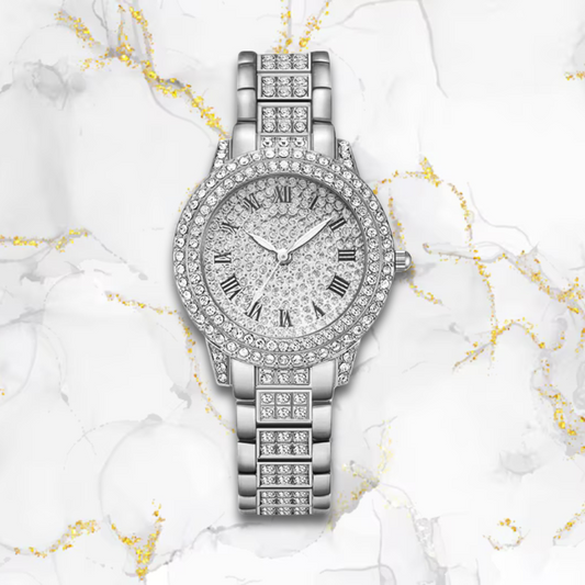 Montre automatique femme élégante romanesque | Argentée Argentée Tempor'Elle