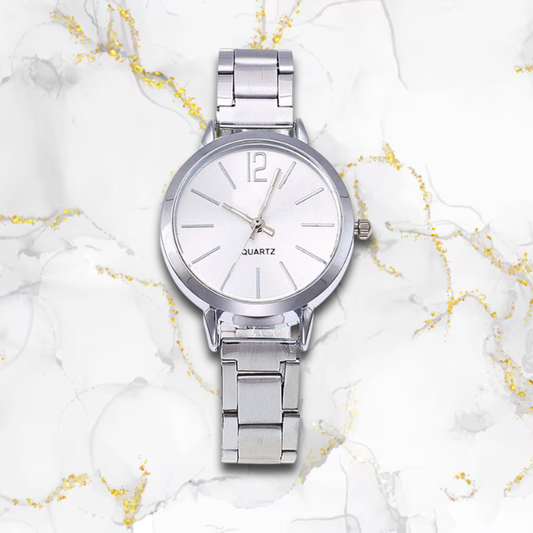 Montre automatique femme fine en acier élégante | Argentée Argent Tempor'Elle
