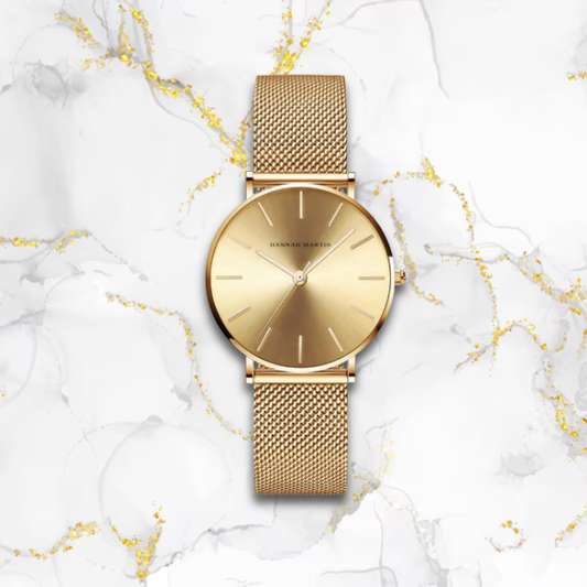 Montre automatique femme fine style japonais | Dorée Dorée Tempor'Elle