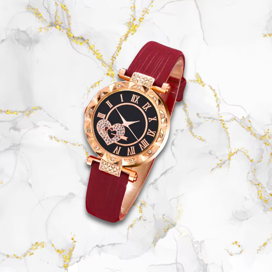 Montre automatique femme originale Roma Rouge Tempor'Elle