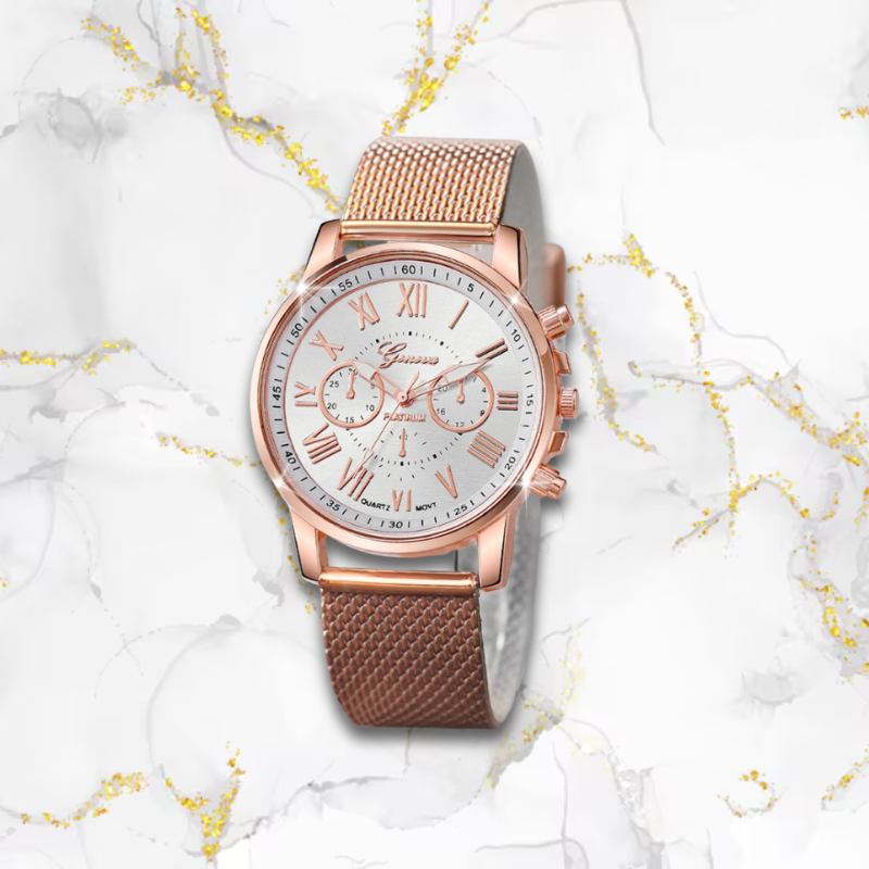 Montre automatique femme | Papillon Or rose Tempor'Elle
