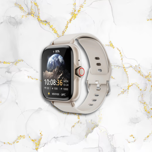Montre sport femme connectée carrée bracelet silicone | Nacrée Nacrée Tempor'Elle