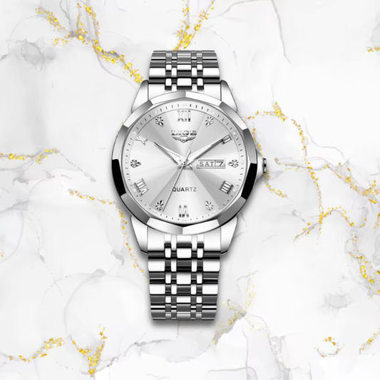Montre vintage femme automatique | Argentée silver white / CHINA Tempor'Elle